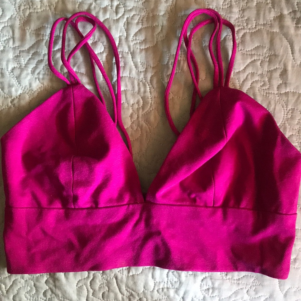 Sexy three strap crop top